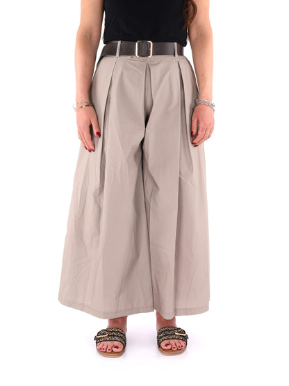 Pantaloni da donna Miss Love in coordinato beige