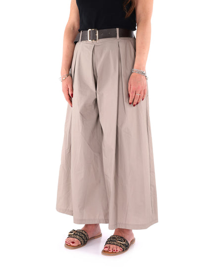 Pantaloni da donna Miss Love in coordinato beige