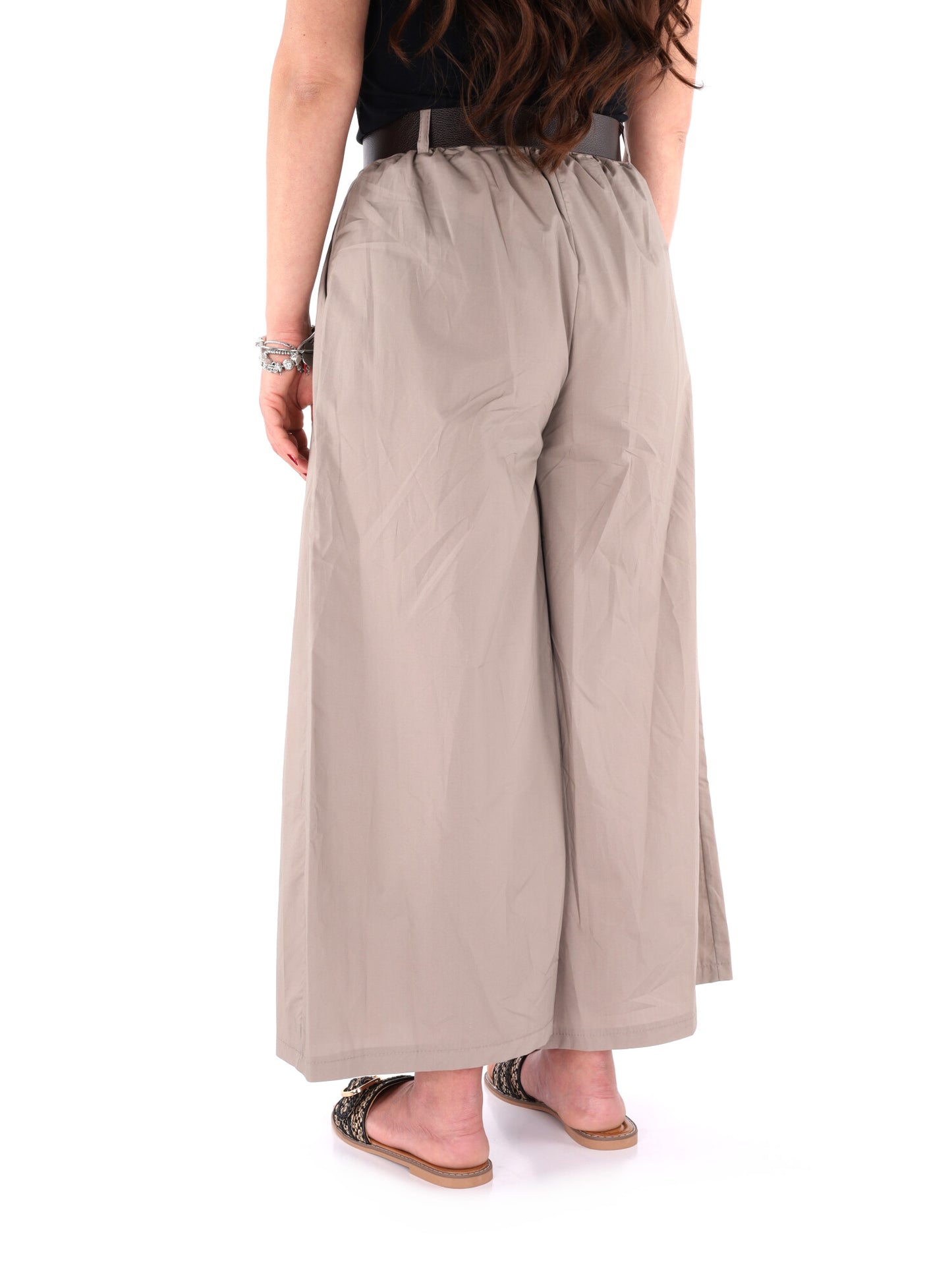 Pantaloni da donna Miss Love in coordinato beige