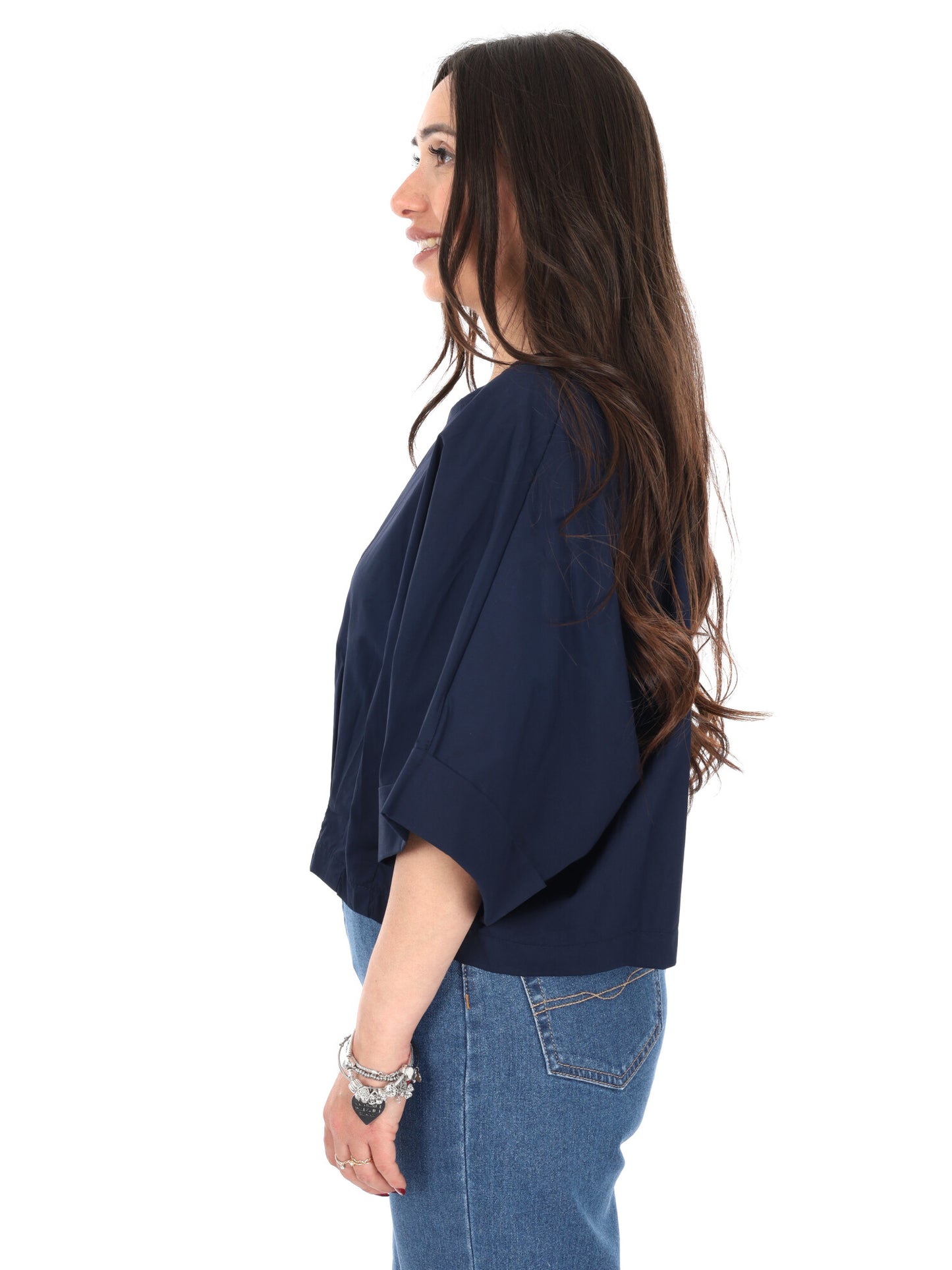 Miss Love blusa donna in blu elegante e versatile