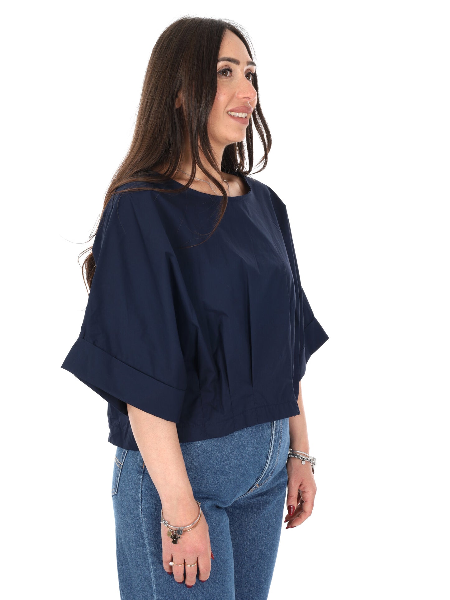 Miss Love blusa donna in blu elegante e versatile