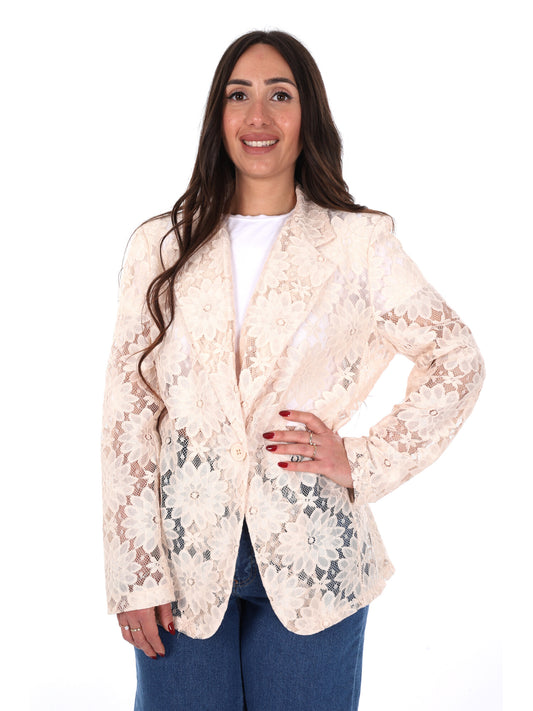 Miss Love blazer donna beige elegante e versatile