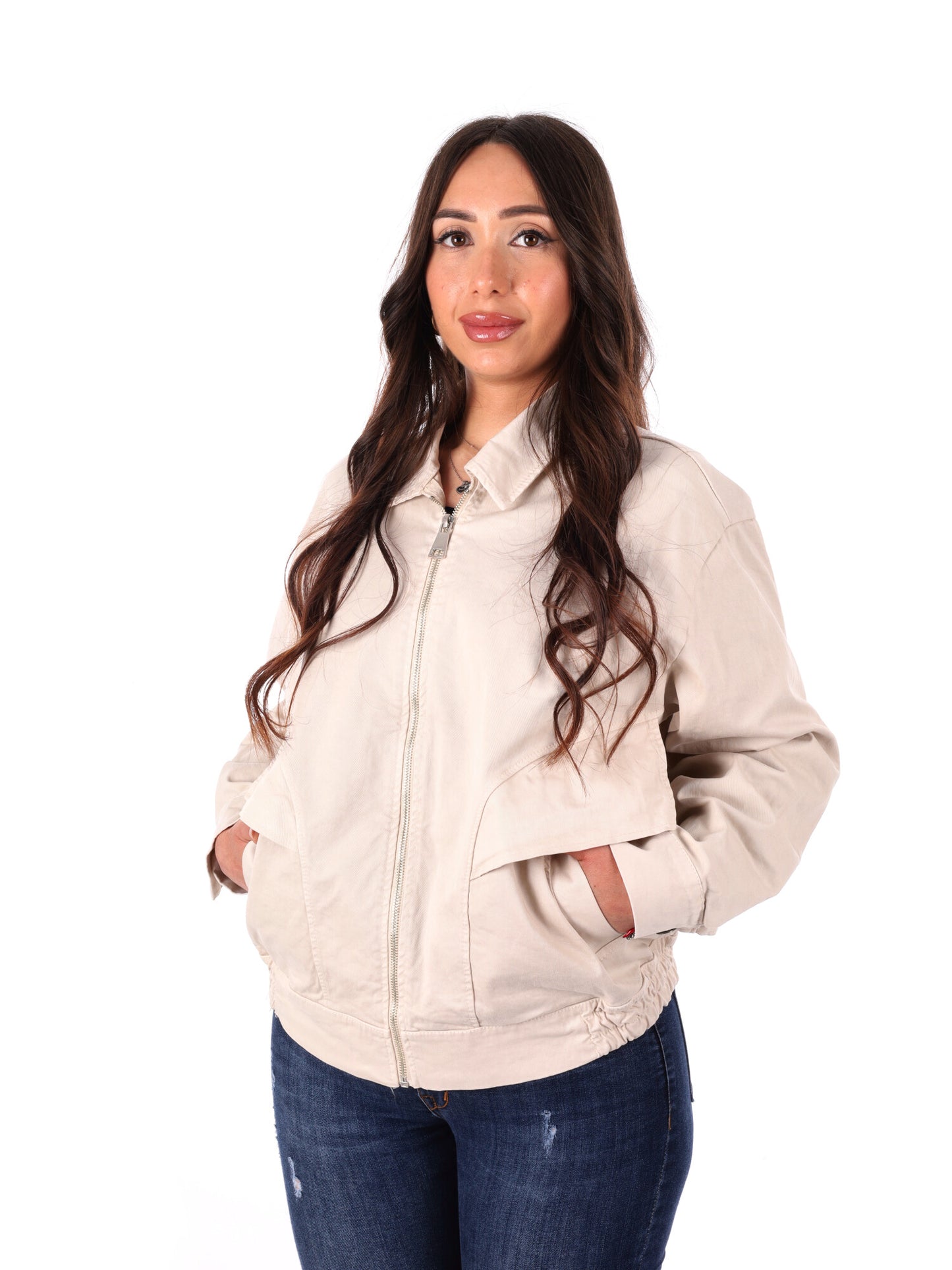 Miss Love giubbino leggero beige da donna per la primavera