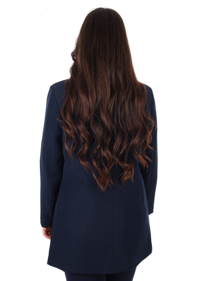 Miss Love blazer donna blu versatile e casual per primavera estate