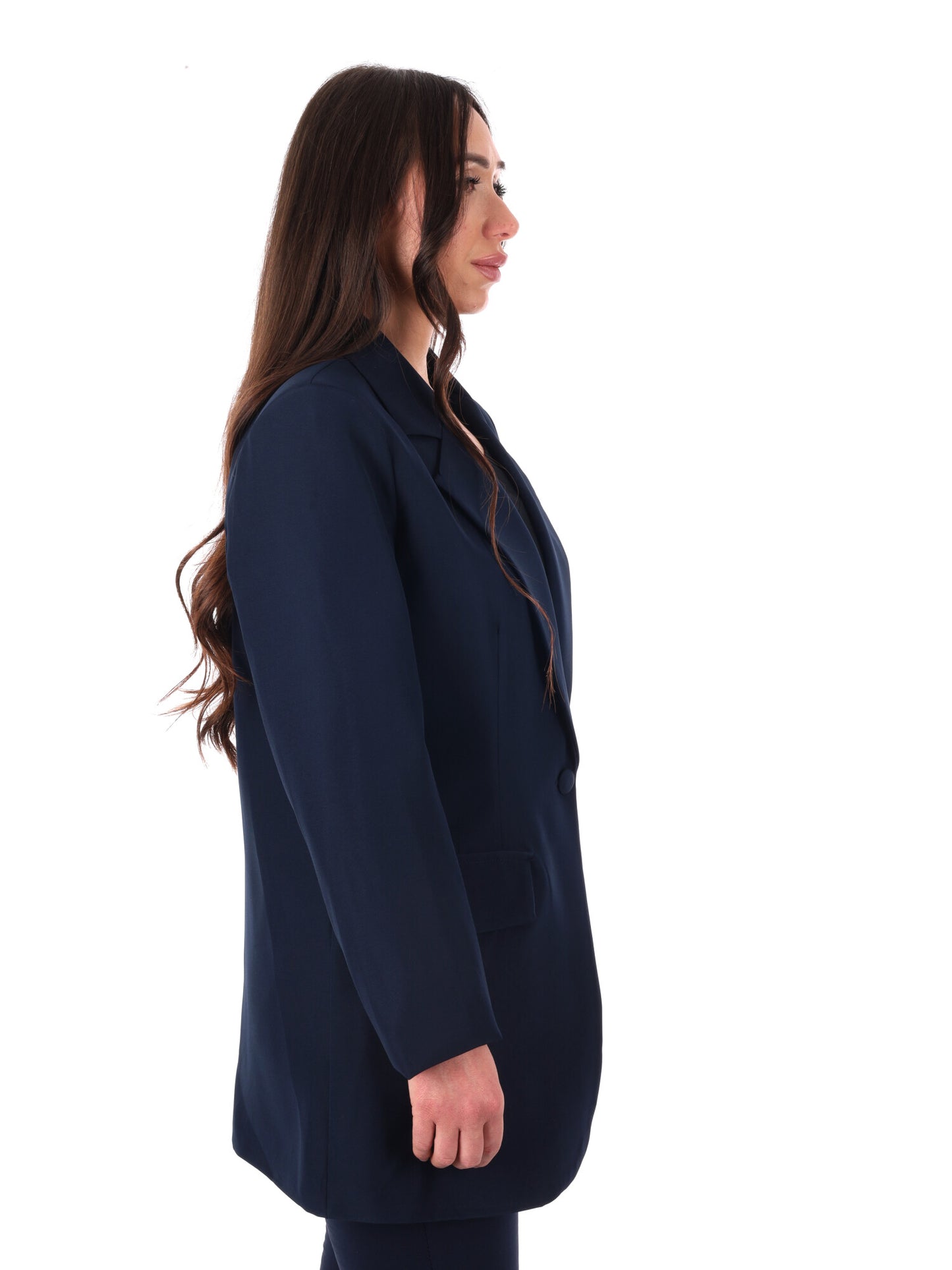 Miss Love blazer donna blu versatile e casual per primavera estate
