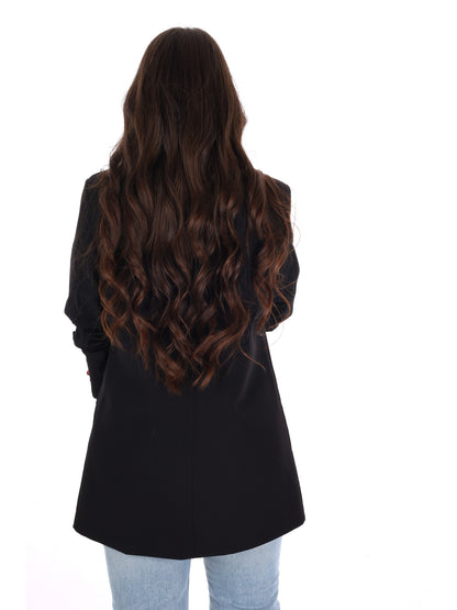 Miss Love blazer elegante donna nero per la primavera-estate