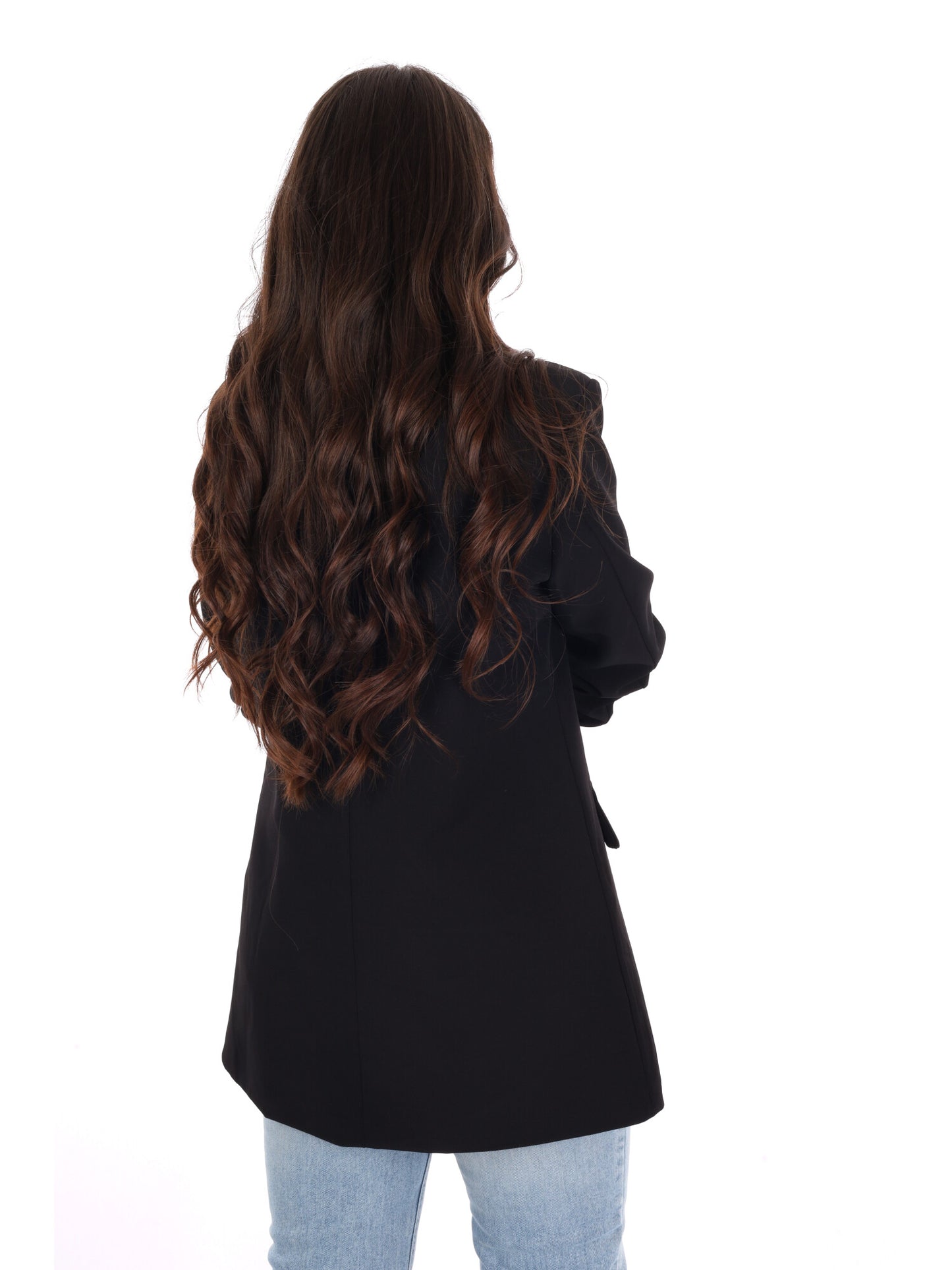 Miss Love blazer elegante donna nero per la primavera-estate