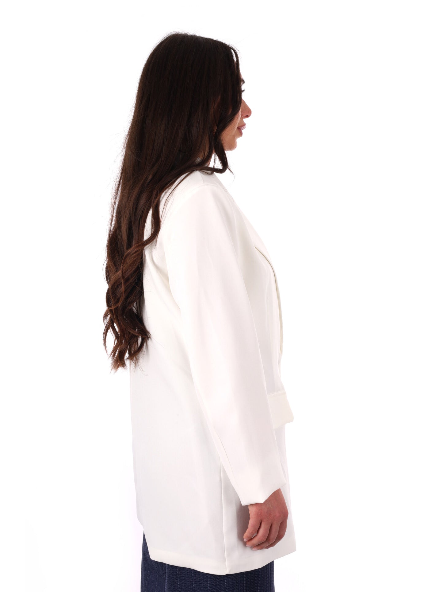 Miss Love giacca blazer donna elegante color crema per primavera
