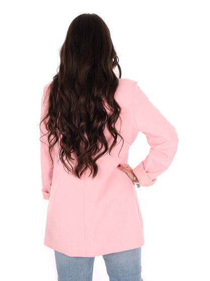 Miss Love, giacca rosa donna elegante per la primavera