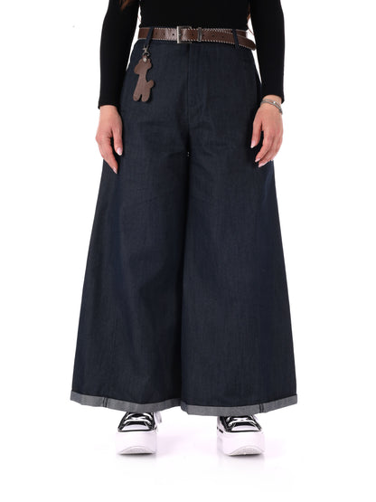 Pantaloni donna Miss Love blu per un look casual e versatile