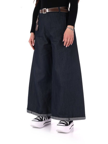 Pantaloni donna Miss Love blu per un look casual e versatile