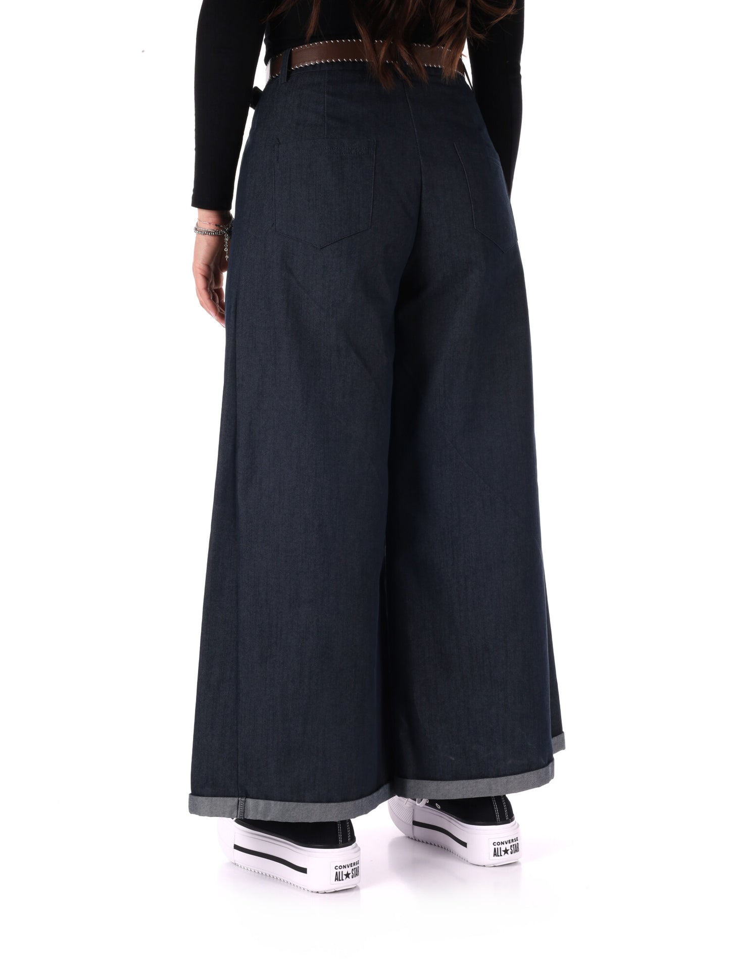 Pantaloni donna Miss Love blu per un look casual e versatile