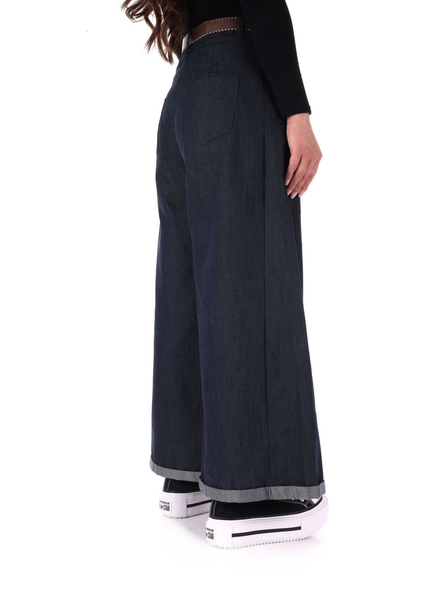 Pantaloni donna Miss Love blu per un look casual e versatile