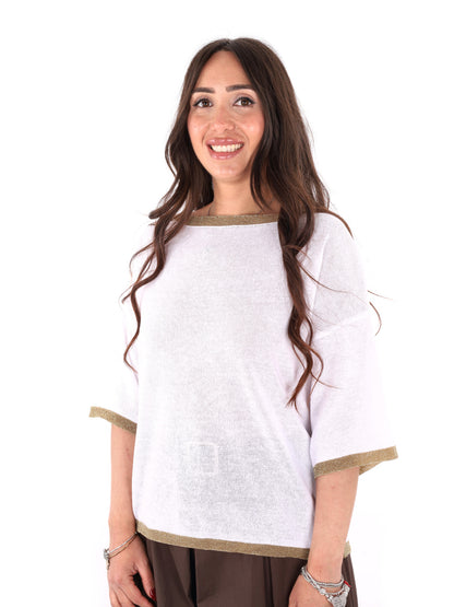 Miss Love t-shirt a maniche corte donna bianca