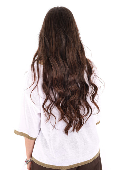Miss Love t-shirt a maniche corte donna bianca