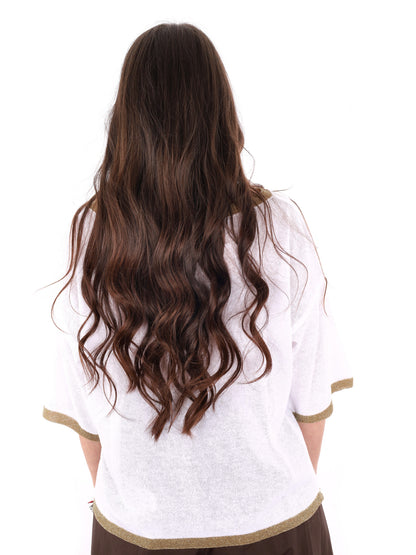 Miss Love t-shirt a maniche corte donna bianca