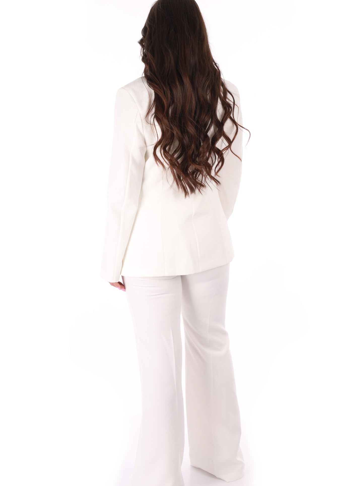 Elegante completo tailleur panna Miss Love da donna
