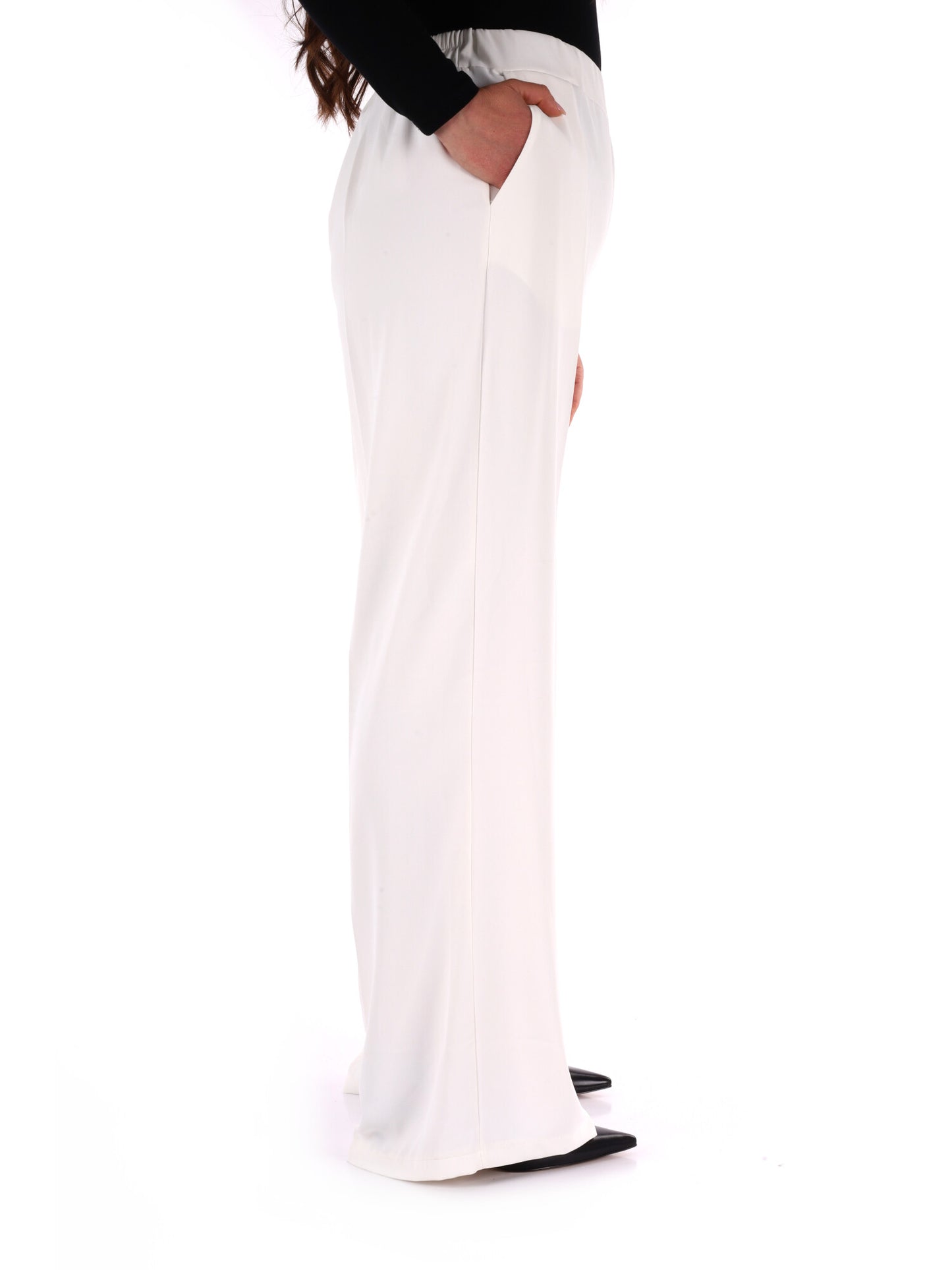 Pantaloni bianchi Miss Love da donna, eleganti e versatili per primavera