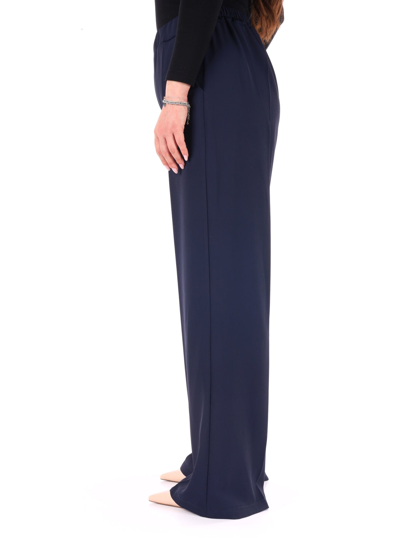 Pantaloni donna Miss Love in blu per primavera-estate casual