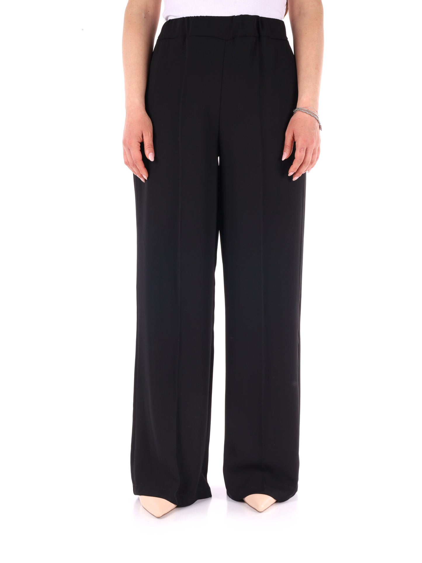 Pantaloni eleganti da donna Miss Love in nero per la primavera-estate