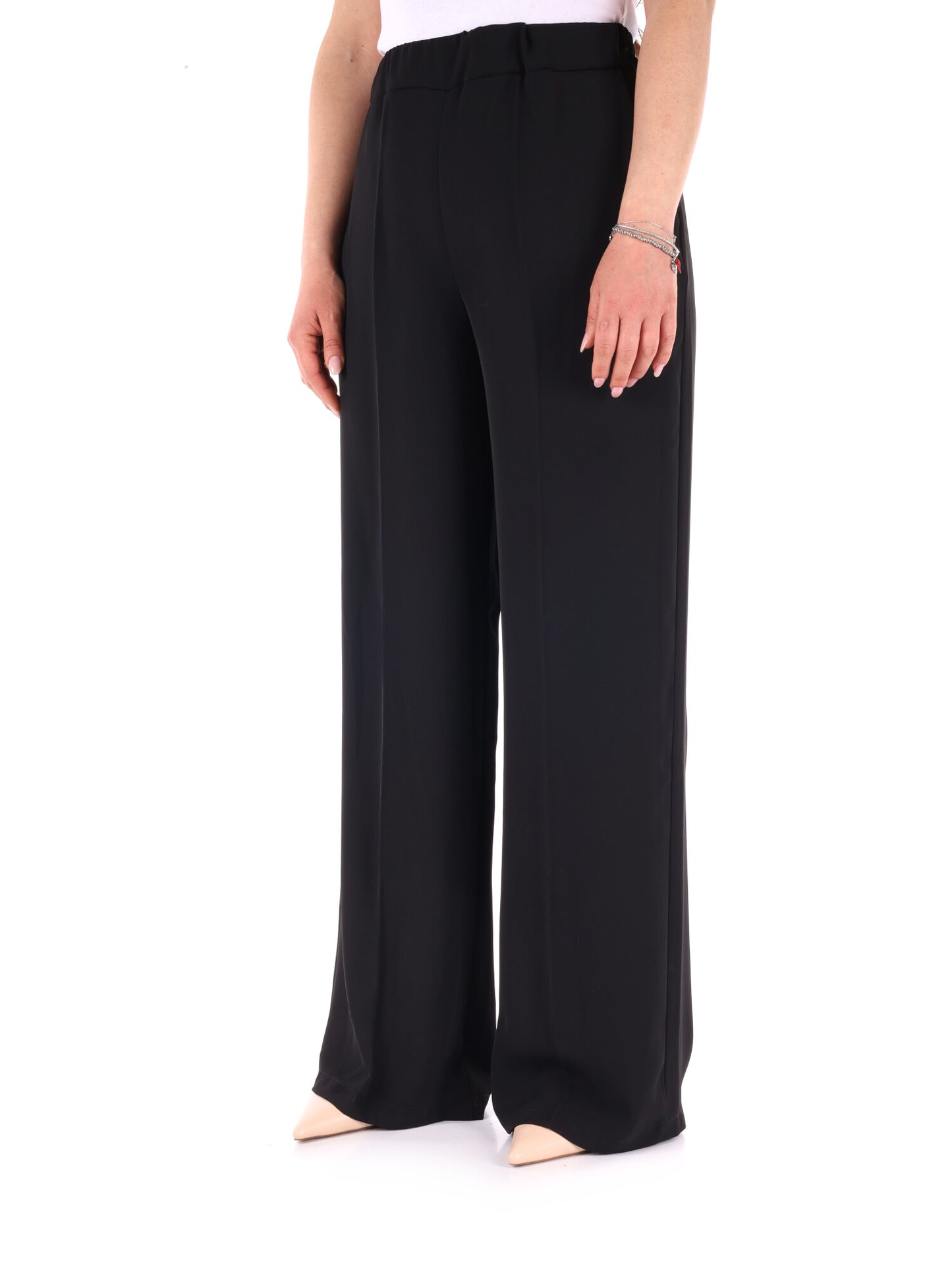 Pantaloni eleganti da donna Miss Love in nero per la primavera-estate