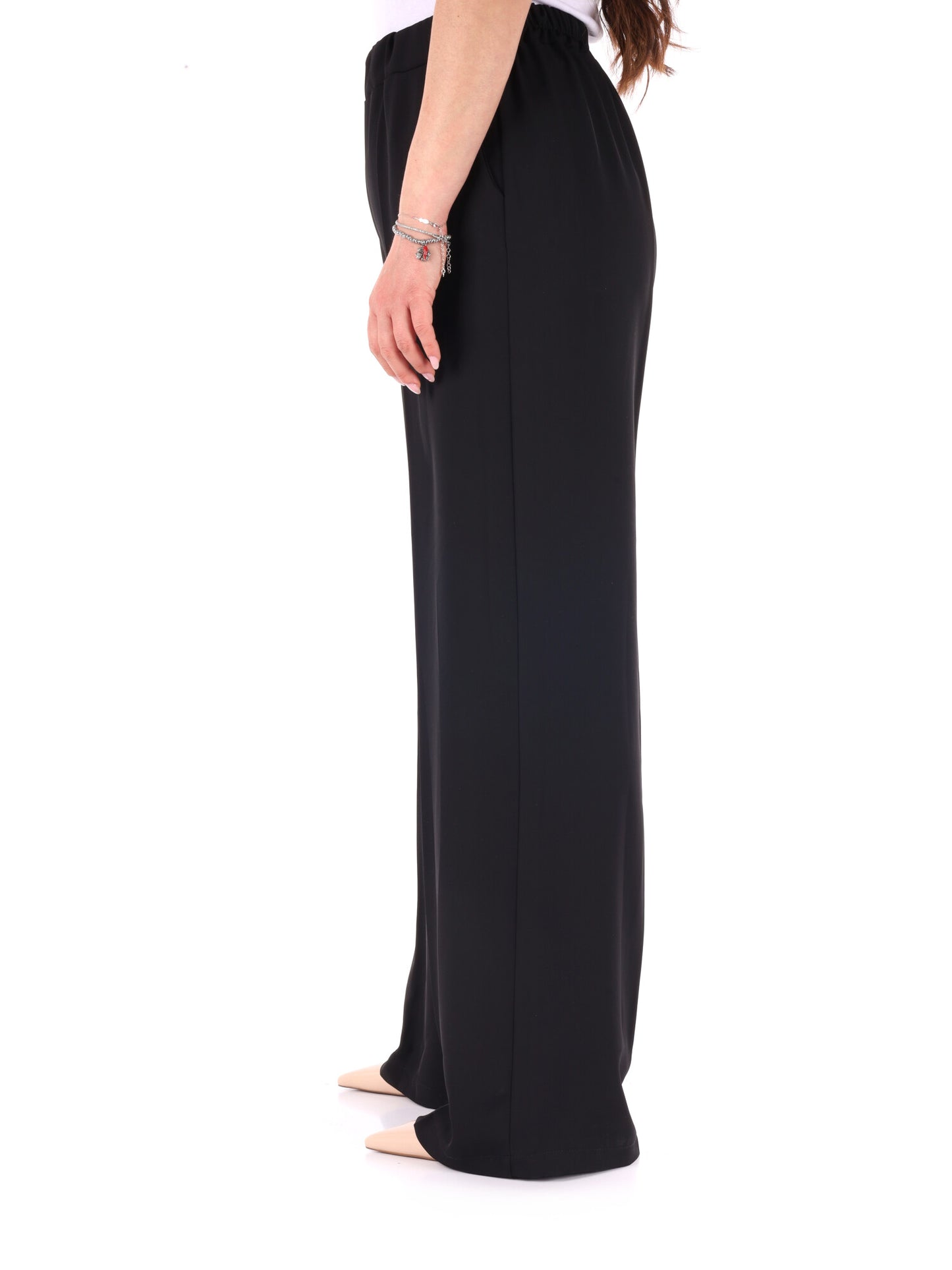 Pantaloni eleganti da donna Miss Love in nero per la primavera-estate