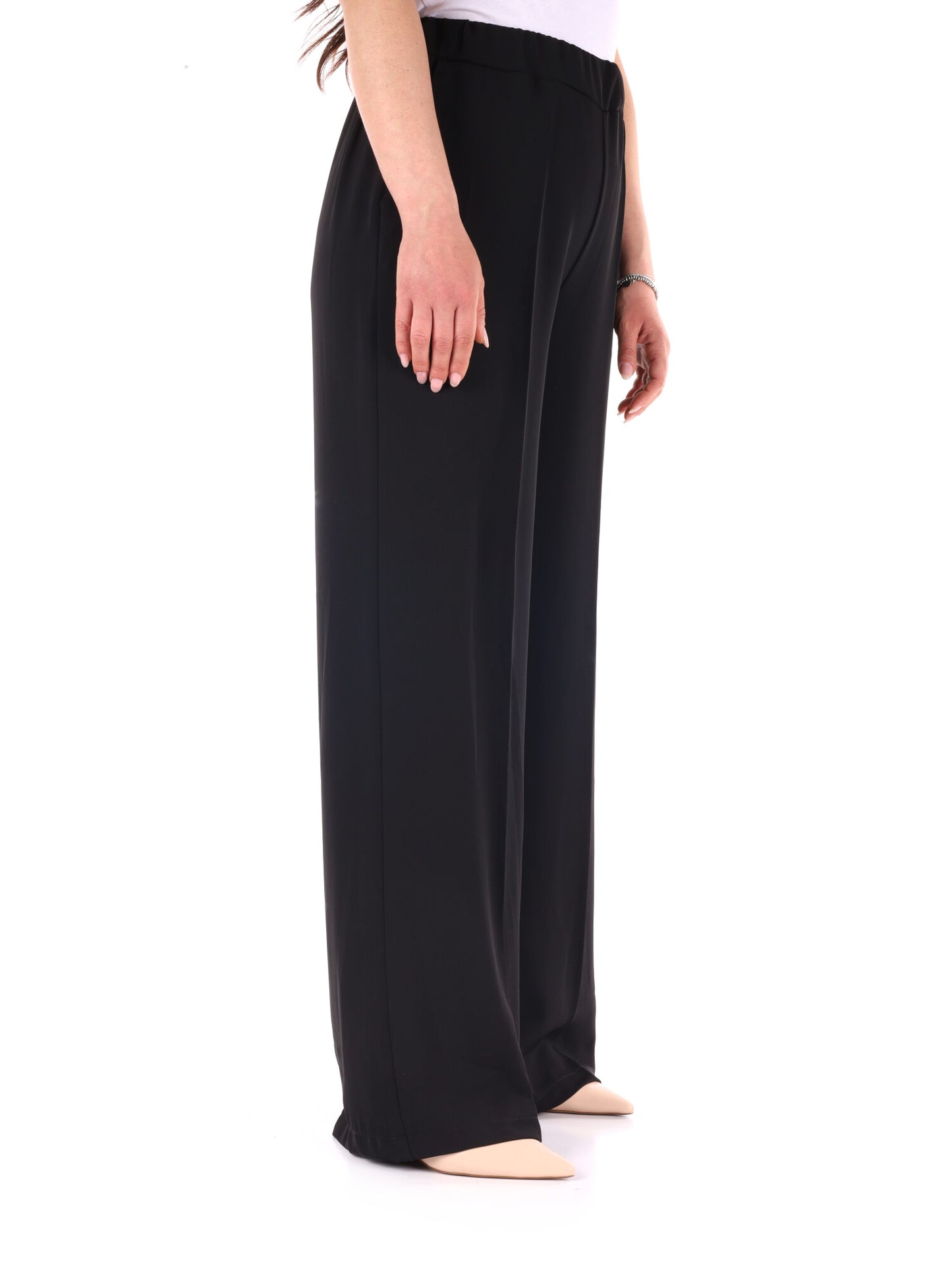 Pantaloni eleganti da donna Miss Love in nero per la primavera-estate
