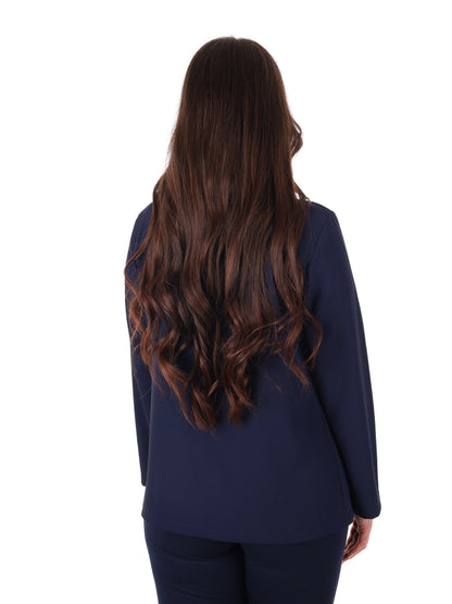 Giacca blu elegante da donna Miss Love, versatile e raffinata