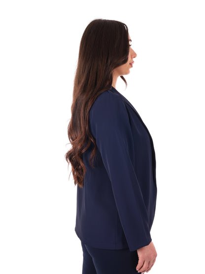 Giacca blu elegante da donna Miss Love, versatile e raffinata