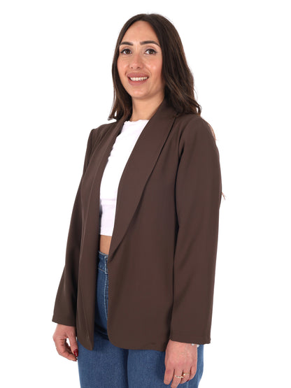 Giacca blazer Miss Love beige da donna per primavera estate