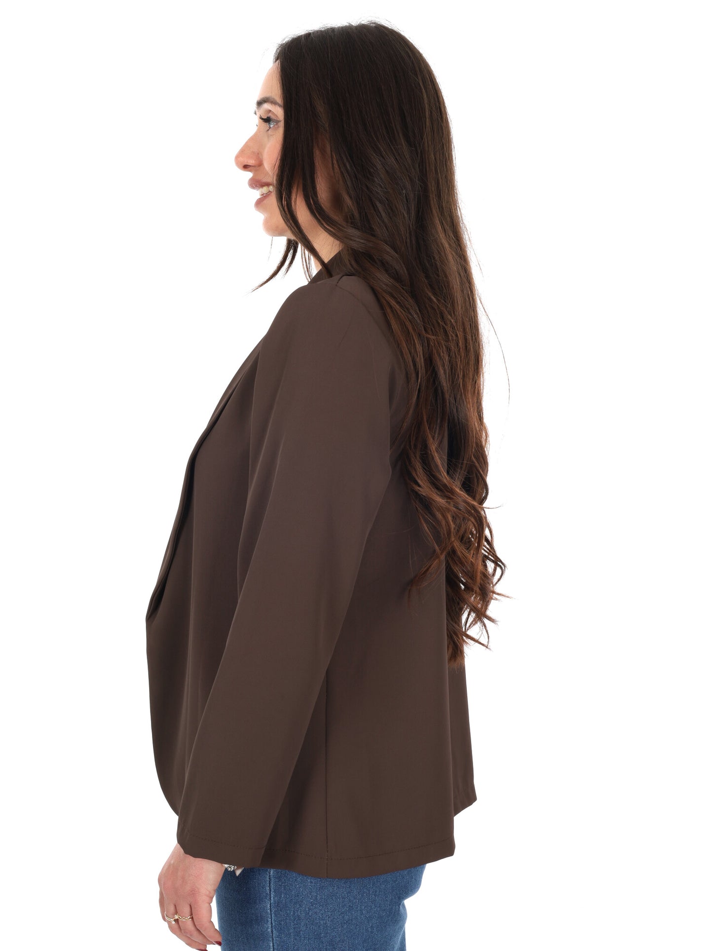 Giacca blazer Miss Love beige da donna per primavera estate