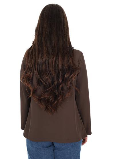 Giacca blazer Miss Love beige da donna per primavera estate