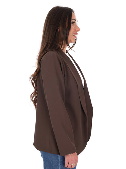 Giacca blazer Miss Love beige da donna per primavera estate