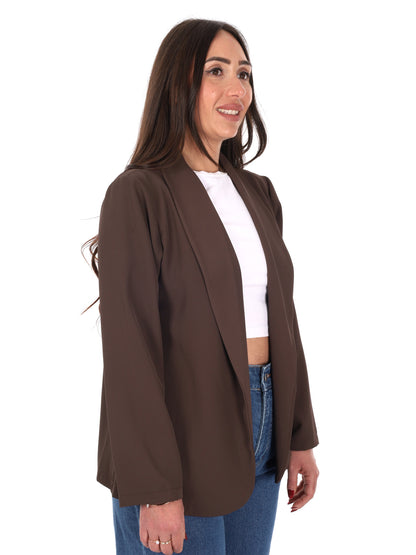 Giacca blazer Miss Love beige da donna per primavera estate