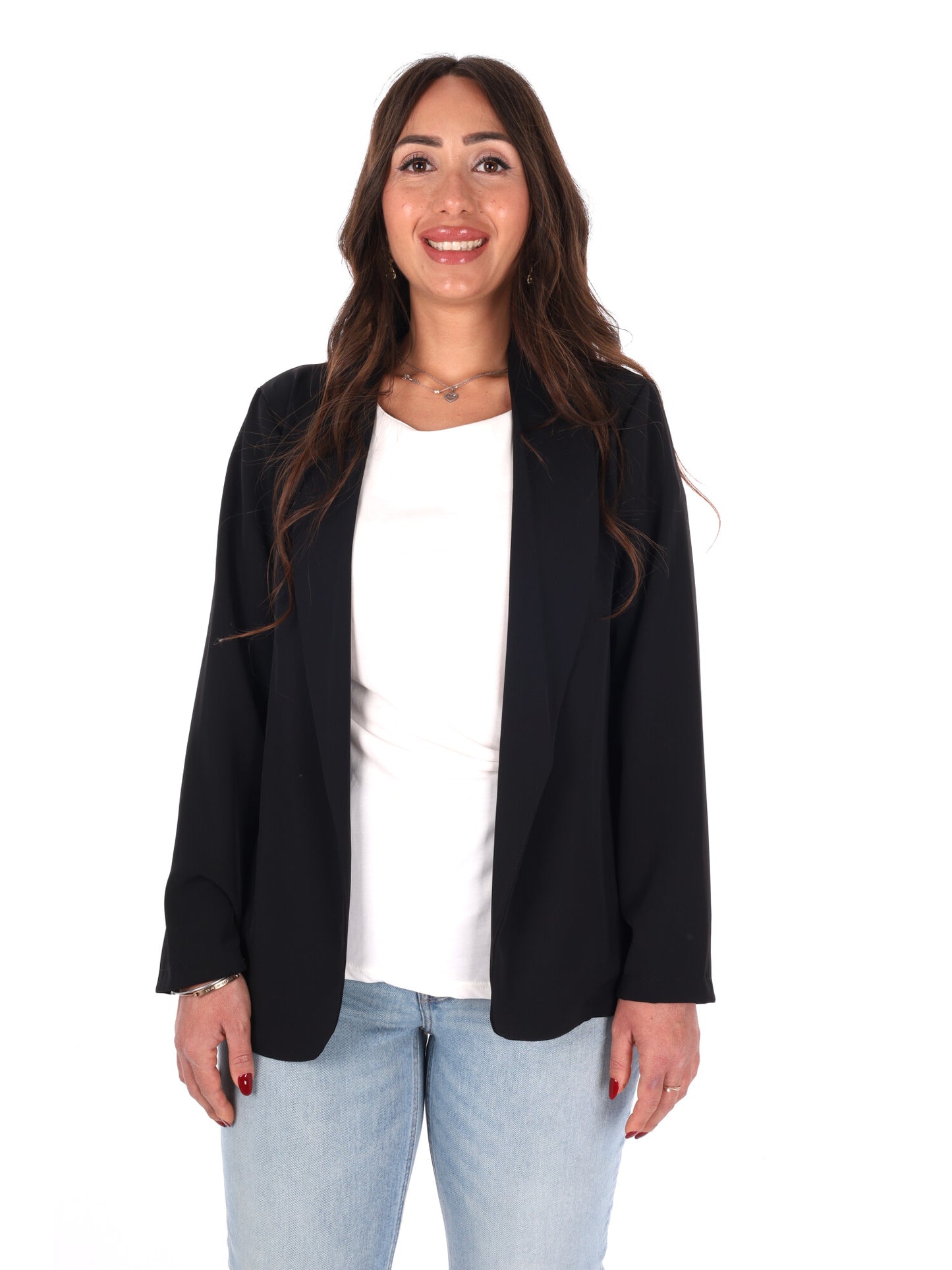 Giacca elegante Miss Love da donna in nero per la primavera