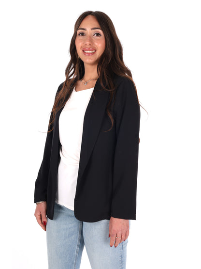 Giacca elegante Miss Love da donna in nero per la primavera