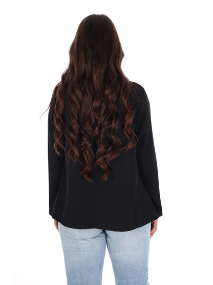 Giacca elegante Miss Love da donna in nero per la primavera