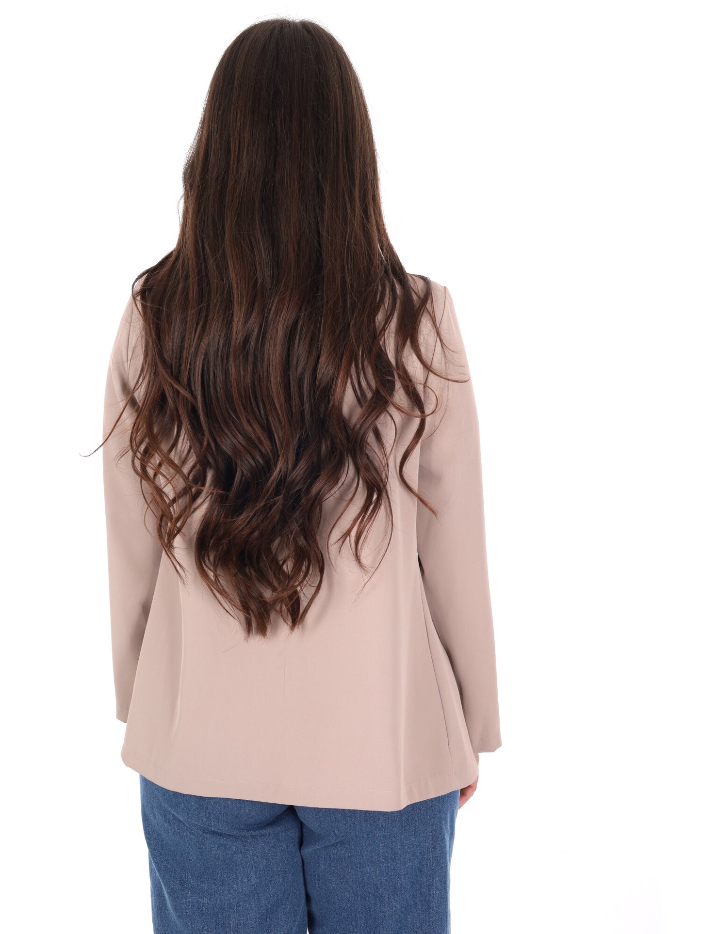 Giacca blazer da donna Miss Love in tonalità fango per la primavera