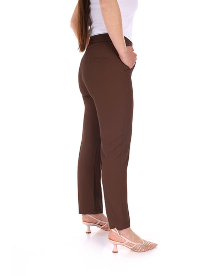Pantaloni Miss Love donna beige dal taglio versatile e moderno