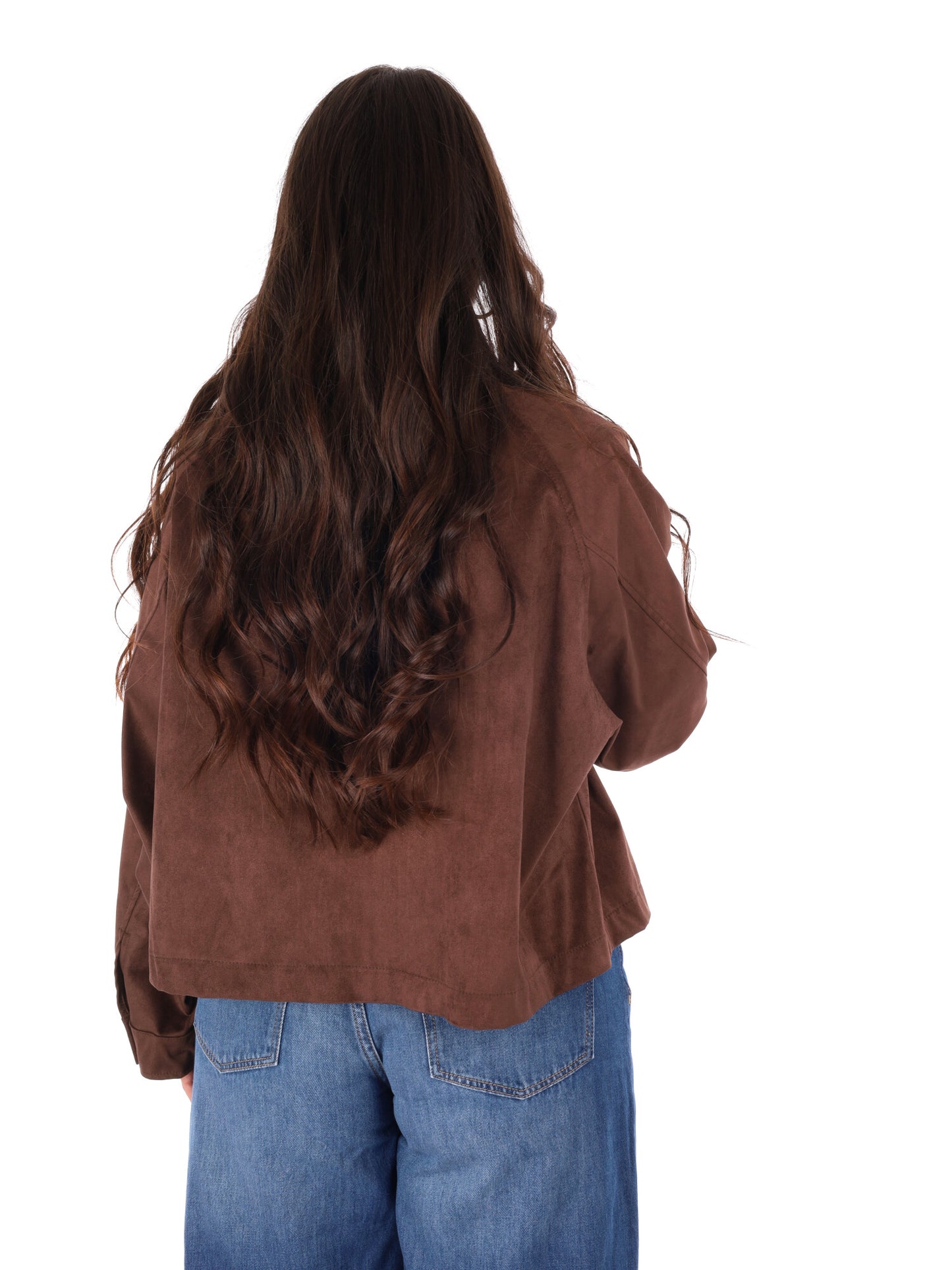 Miss Love giubbino loose da donna beige in poliestere ed elastane