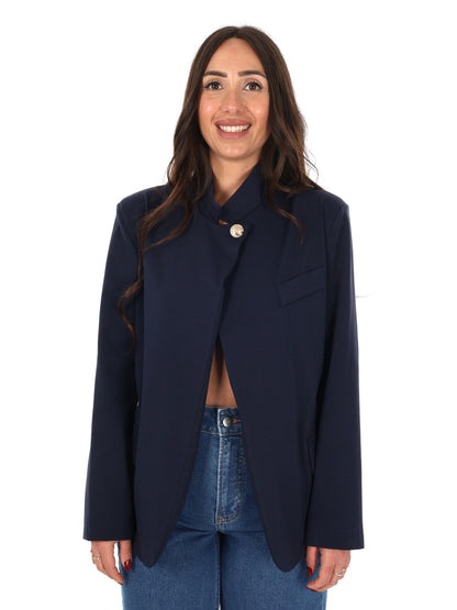 Miss Love giacca blazer donna blu elegante e versatile