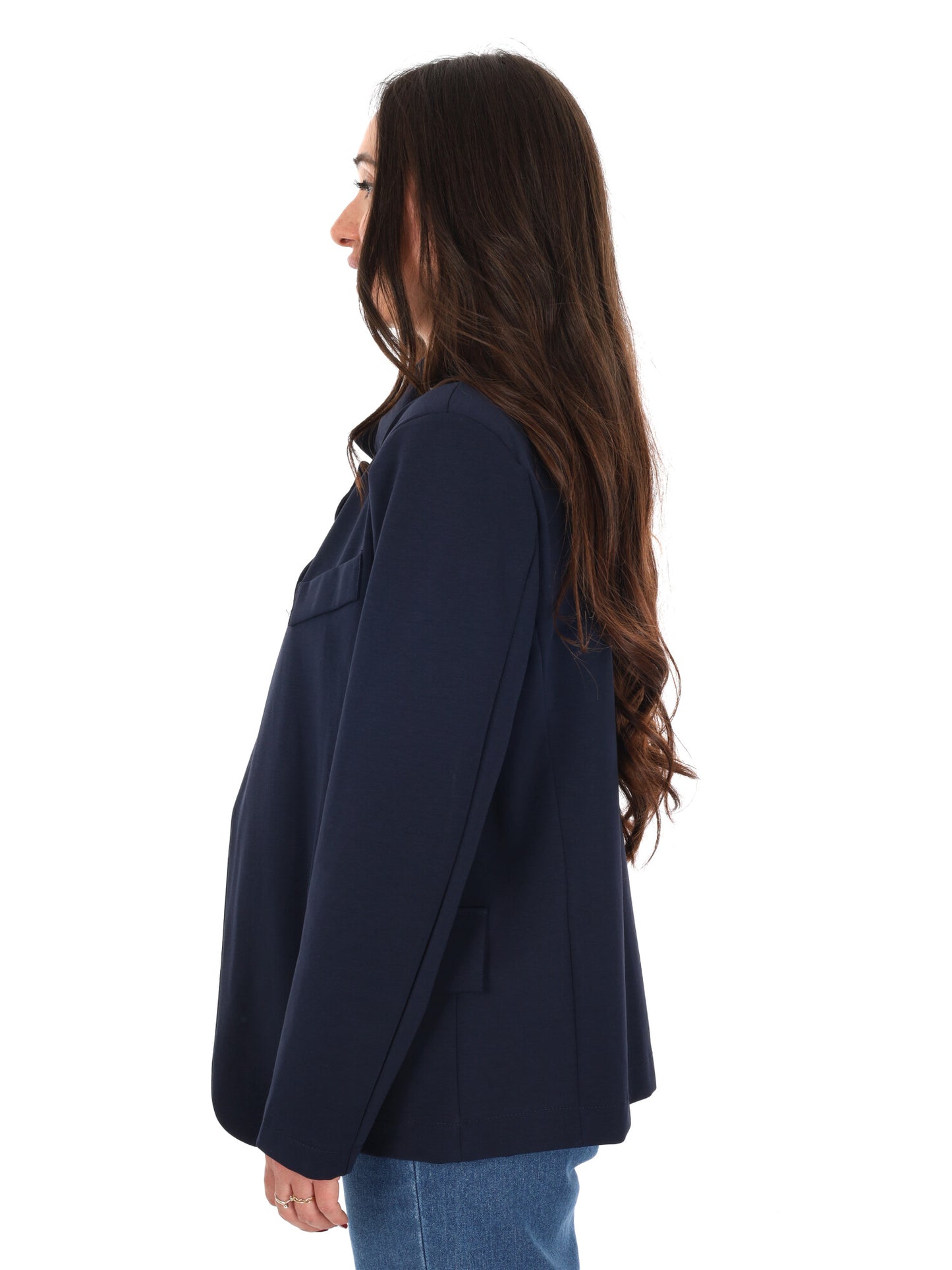 Miss Love giacca blazer donna blu elegante e versatile