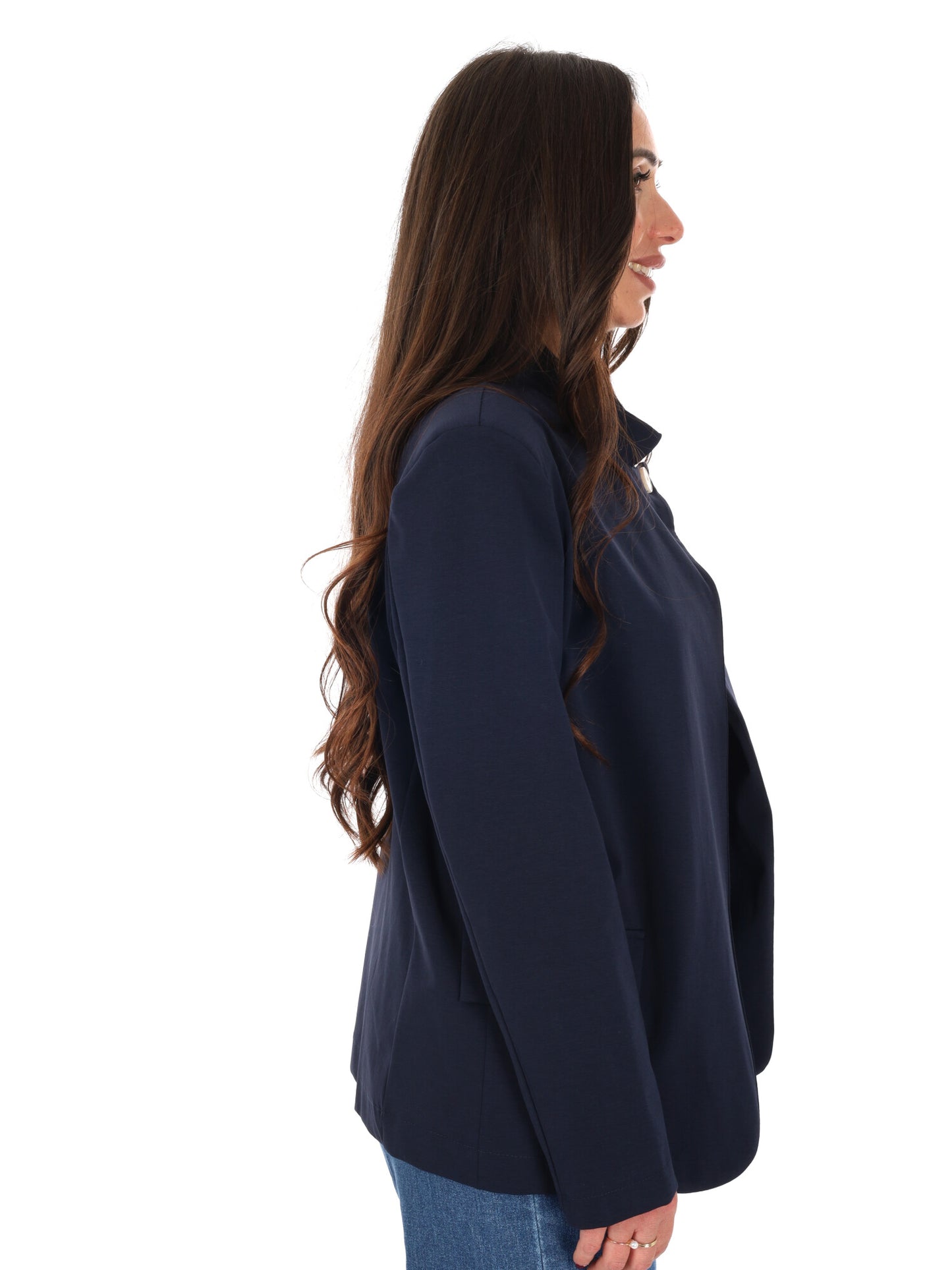 Miss Love giacca blazer donna blu elegante e versatile
