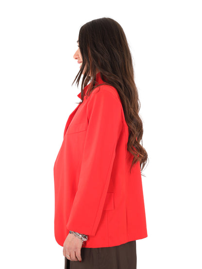 Miss Love giacca blazer rossa da Donna elegante
