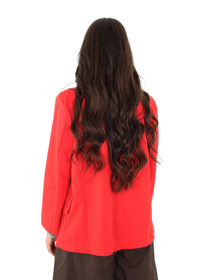 Miss Love giacca blazer rossa da Donna elegante