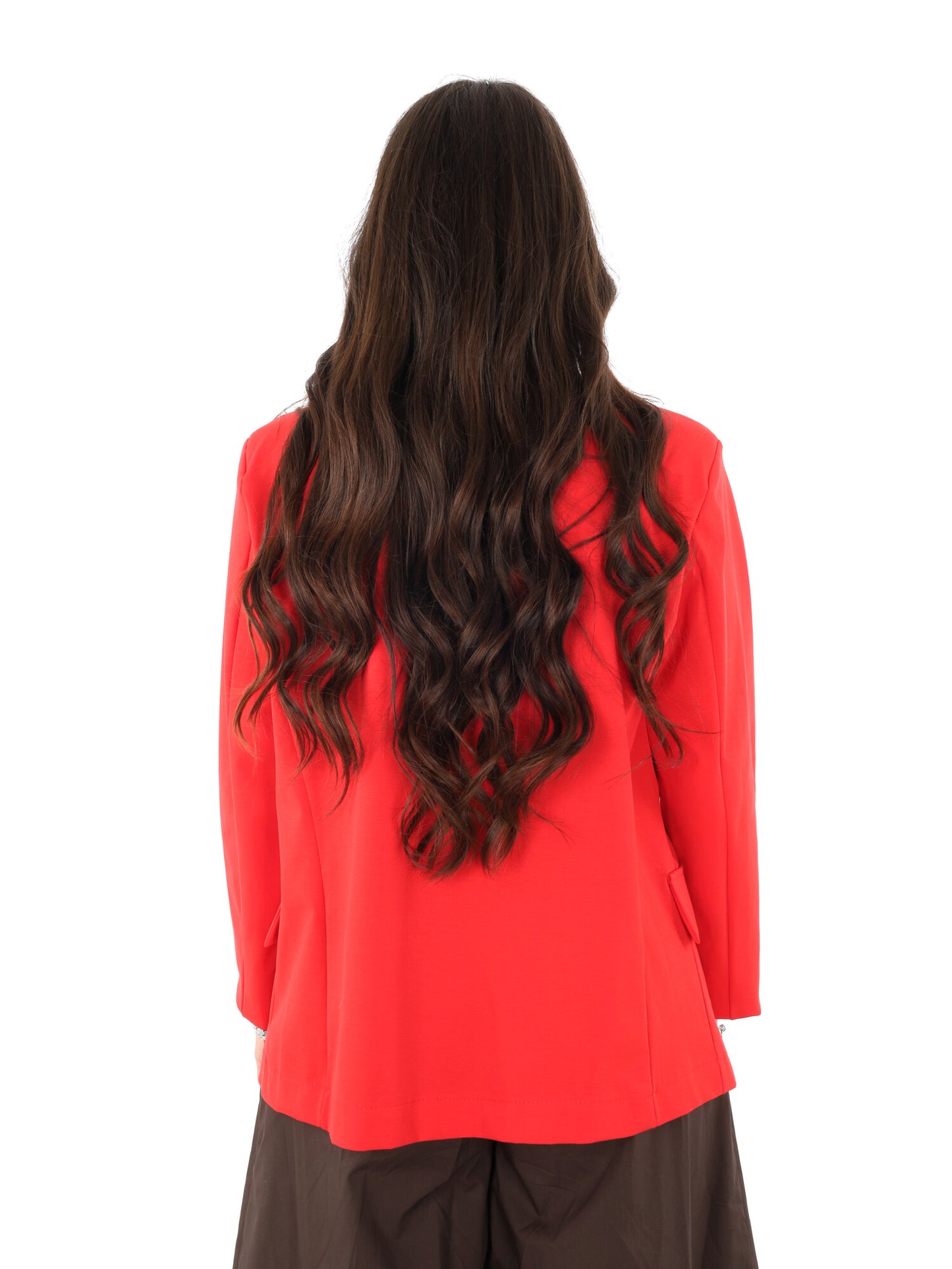Miss Love giacca blazer rossa da Donna elegante