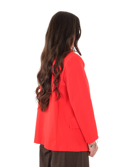 Miss Love giacca blazer rossa da Donna elegante