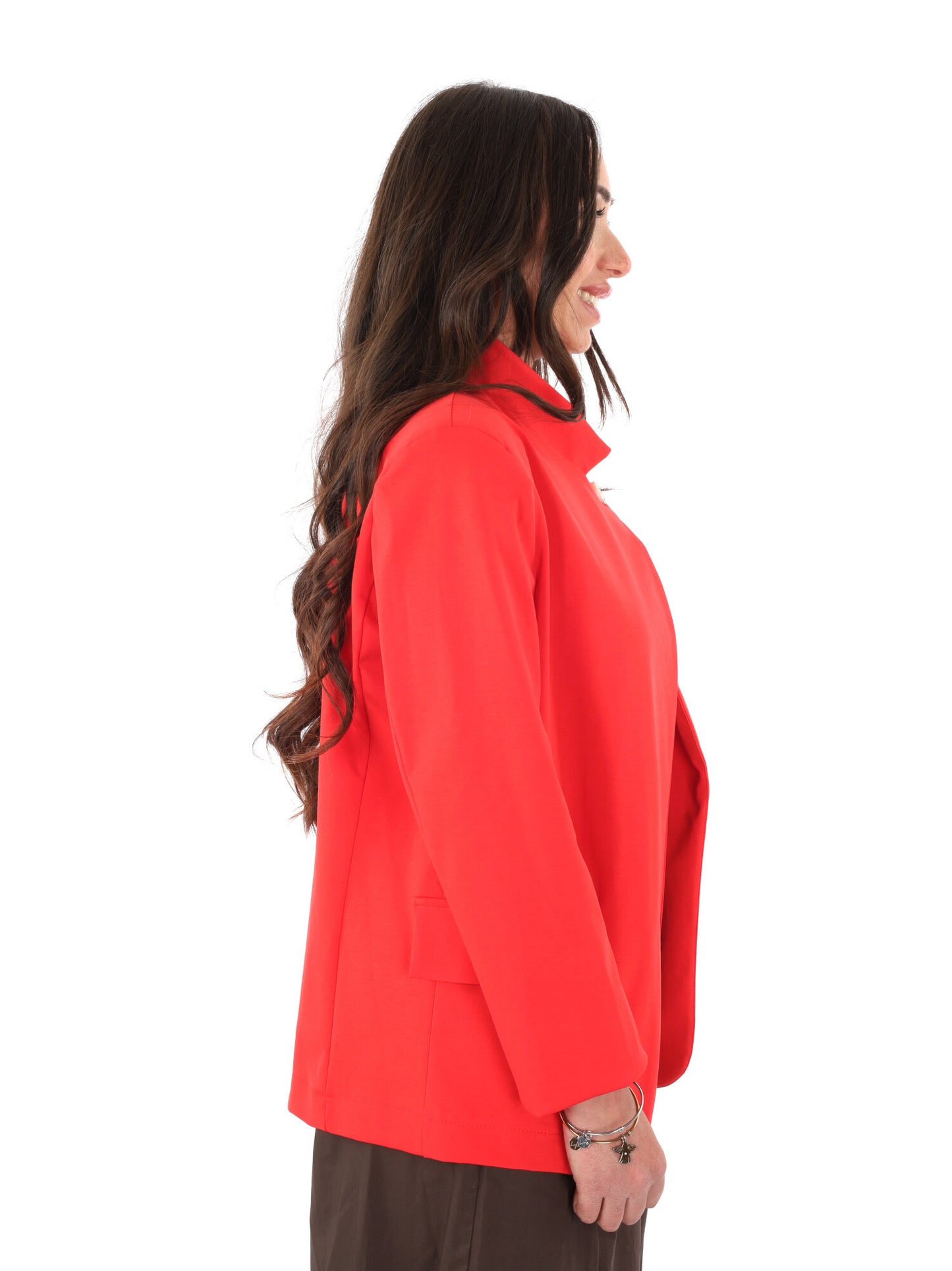 Miss Love giacca blazer rossa da Donna elegante