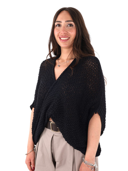 Miss Love maglia nera da donna elegante e versatile