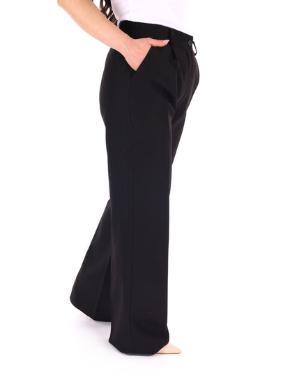 Pantalone wide leg nero elegante Miss Love da donna